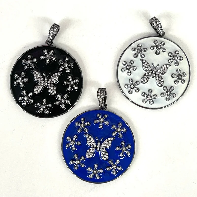 Butterfly Enamel Pendant