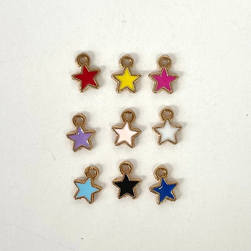 Enamel Mini Star Charms