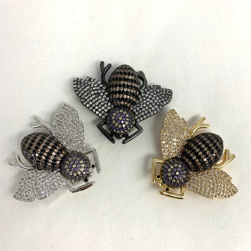 Crystal Bumble Bee Charm