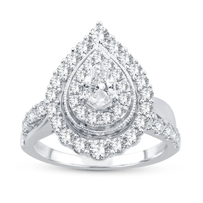 14K 1.48ct Fancy Cut Diamond Ring