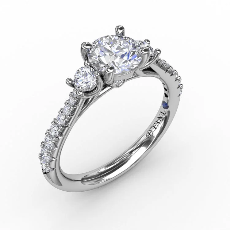 Classic Three Stone Engagement Ring