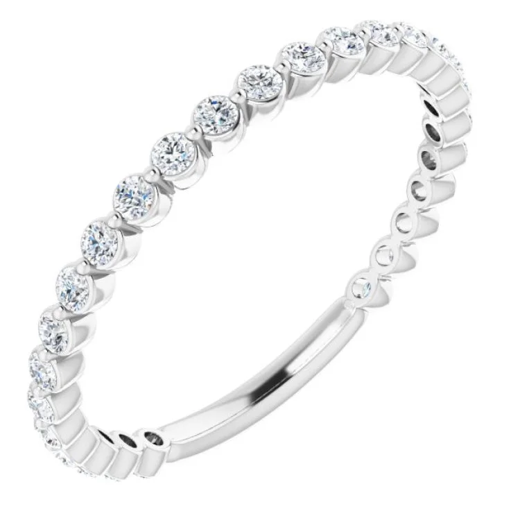 Platinum 1/3 CTW Natural Diamond Anniversary Band