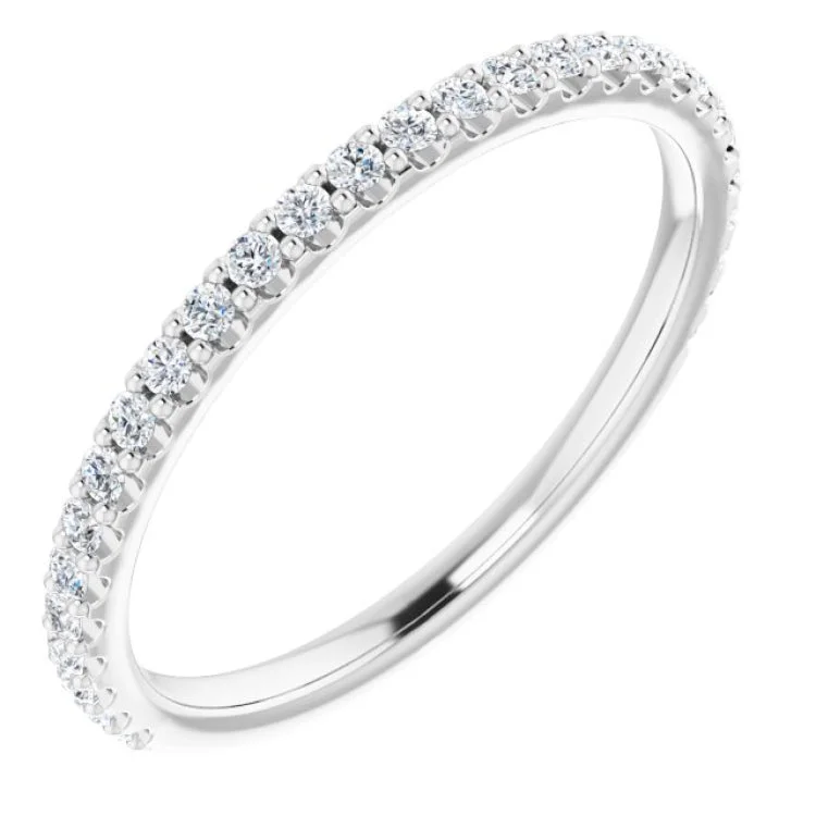 Platinum 1/4 CTW Natural Diamond Anniversary Band