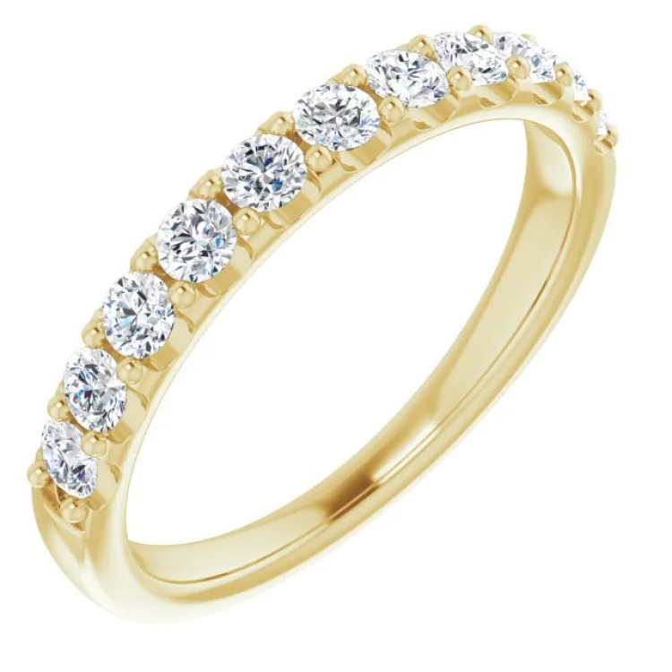 14K Yellow 1/2 CTW Natural Diamond Anniversary Band