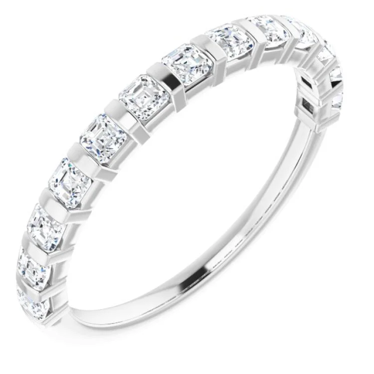 Platinum 5/8 CTW Natural Diamond Anniversary Band