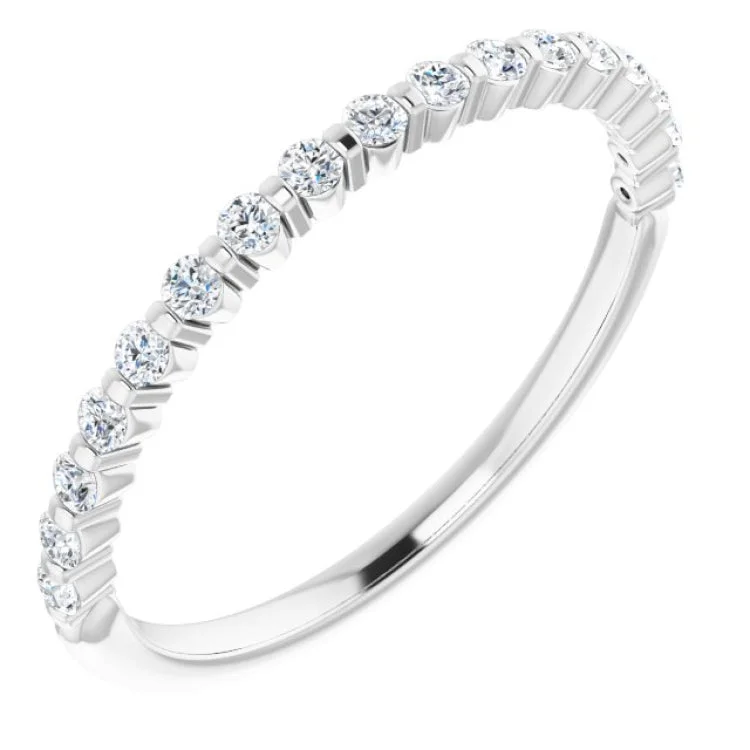 Platinum 1/4 CTW Natural Diamond Anniversary Band