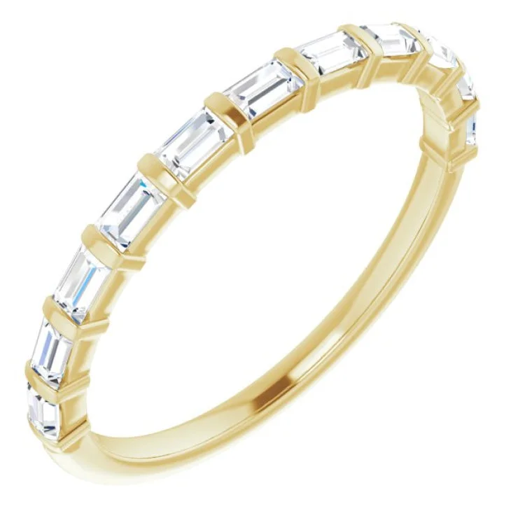 14K Yellow 1/5 CTW Natural Diamond Anniversary Band