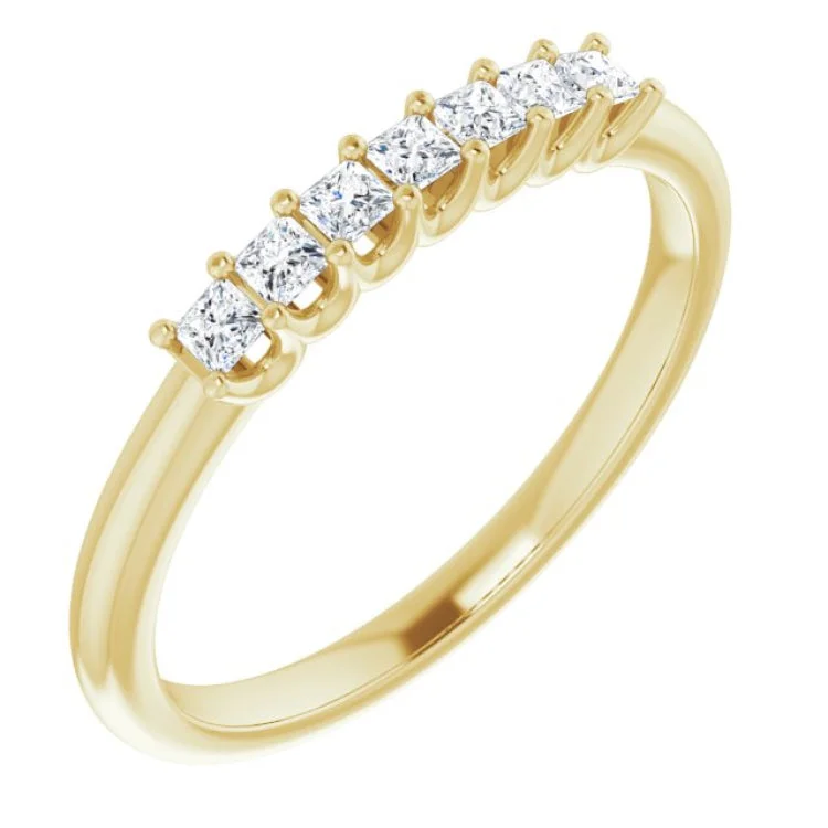 14K Yellow 1/4 CTW Natural Diamond Anniversary Band