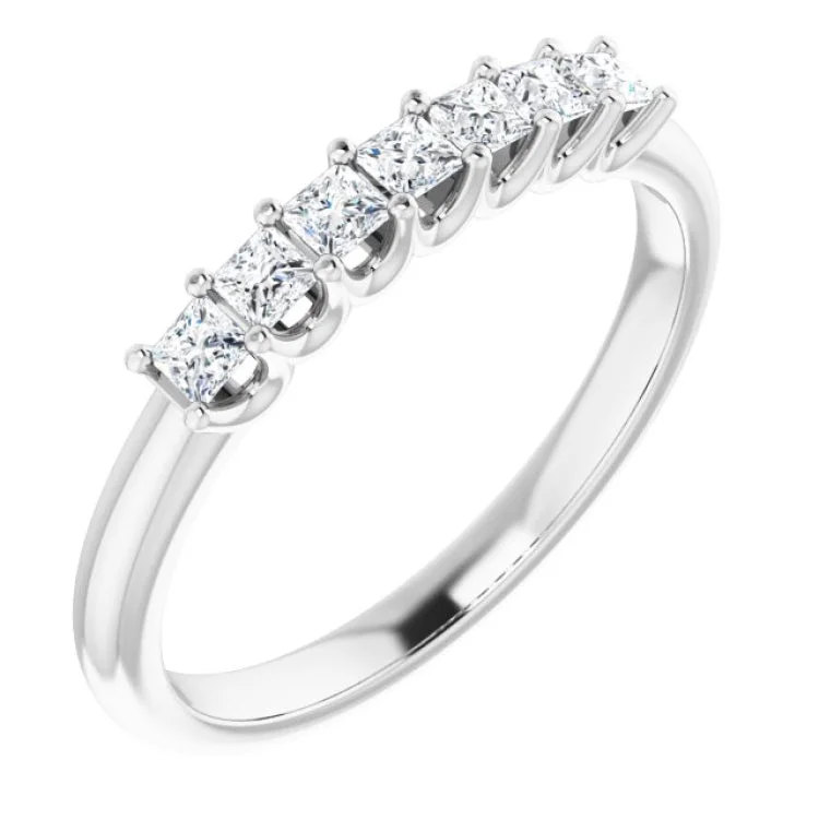 14K White 1/3 CTW Natural Diamond Anniversary Band