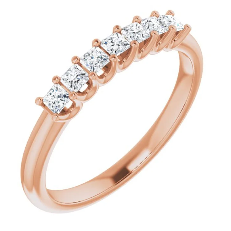 14K Rose 1/3 CTW Natural Diamond Anniversary Band