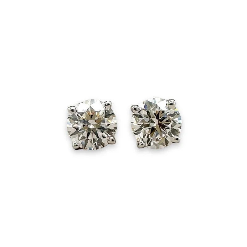 14K W Gold 0.85ctw G/VS1 Lab-Created Diamond Stud Earrings