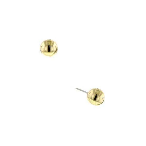 1928 Jewelry Polished Gold Stud Earrings