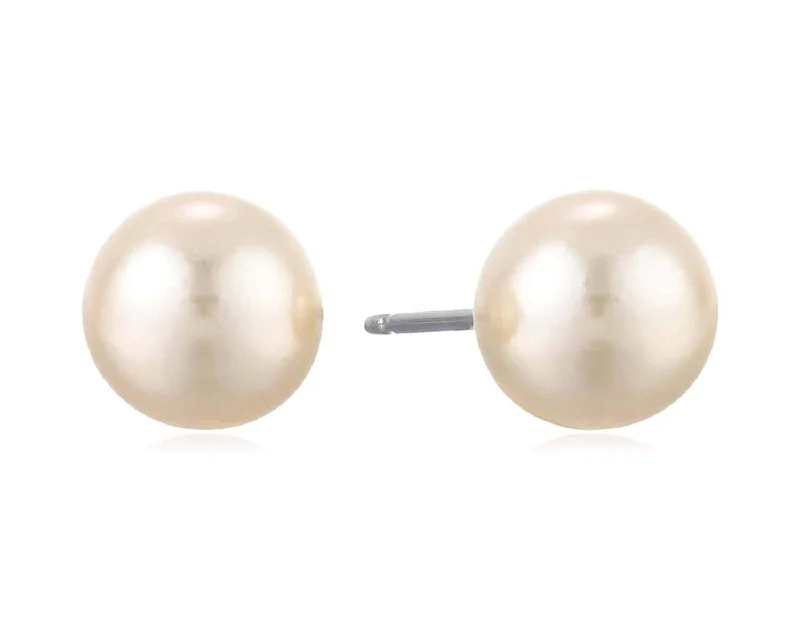 1928 Jewelry 8mm Faux Pearl Stud Earrings