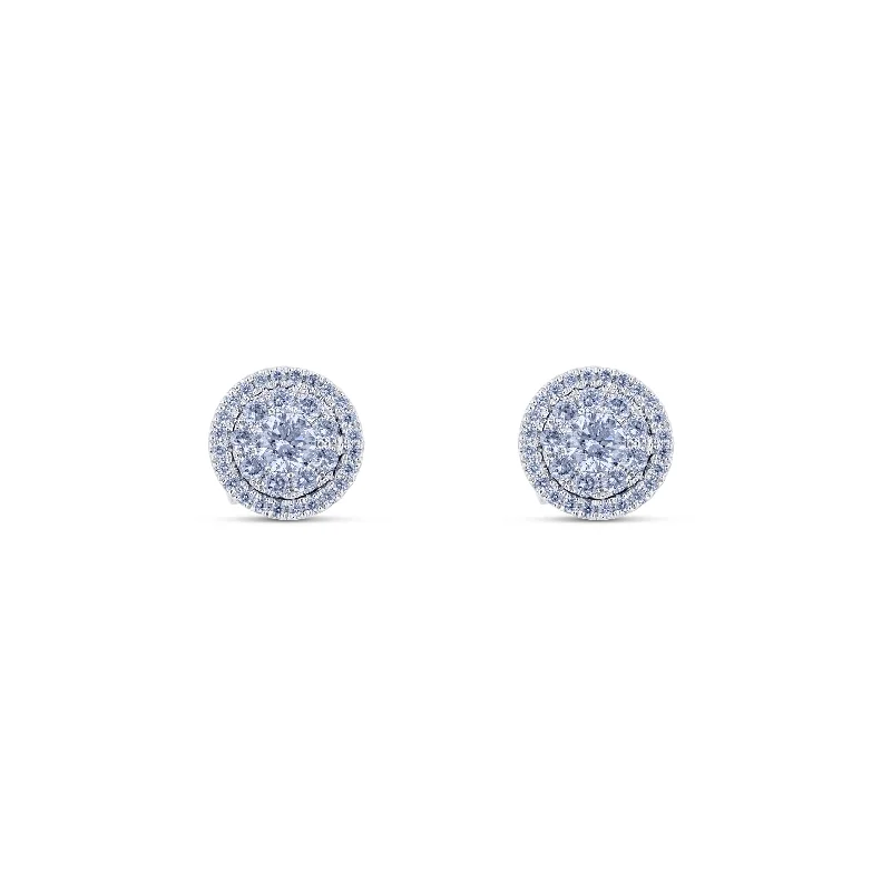 Diamond Studs with Diamond Jackets