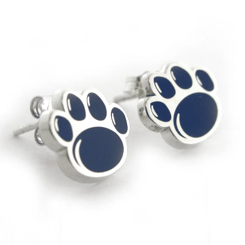 Small Official Paw Print Stud Earrings