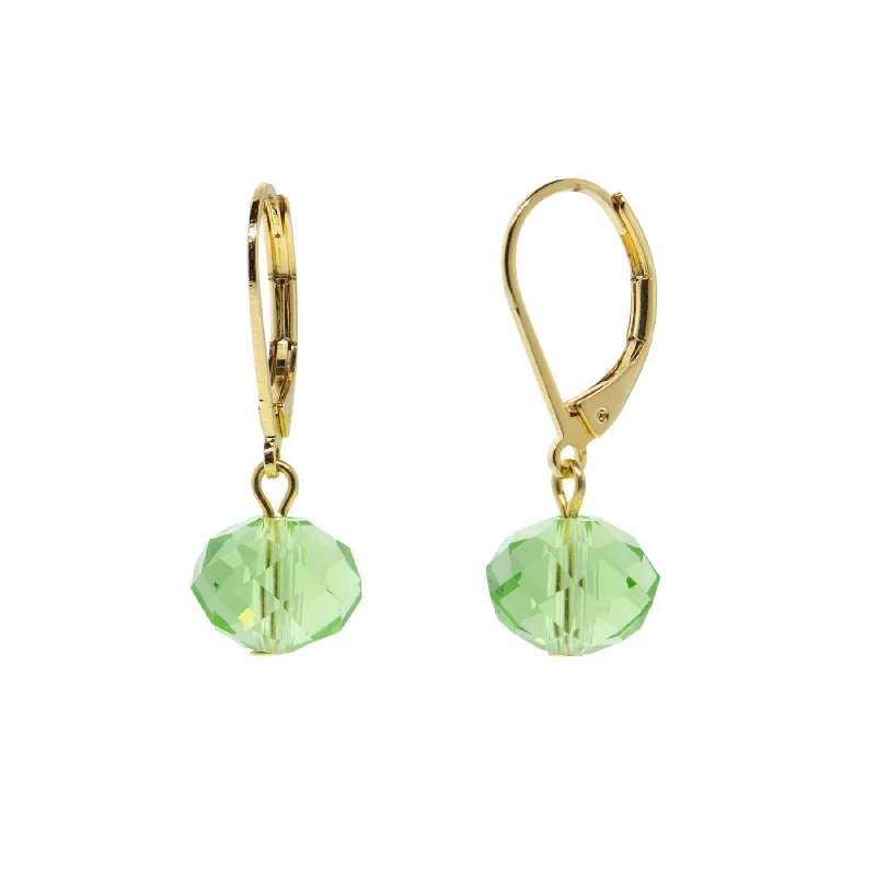 1928 Jewelry Light Green Drop Bead Earrings