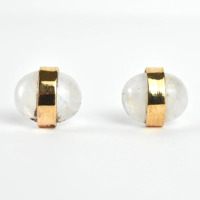 Moonstone Stud Earrings