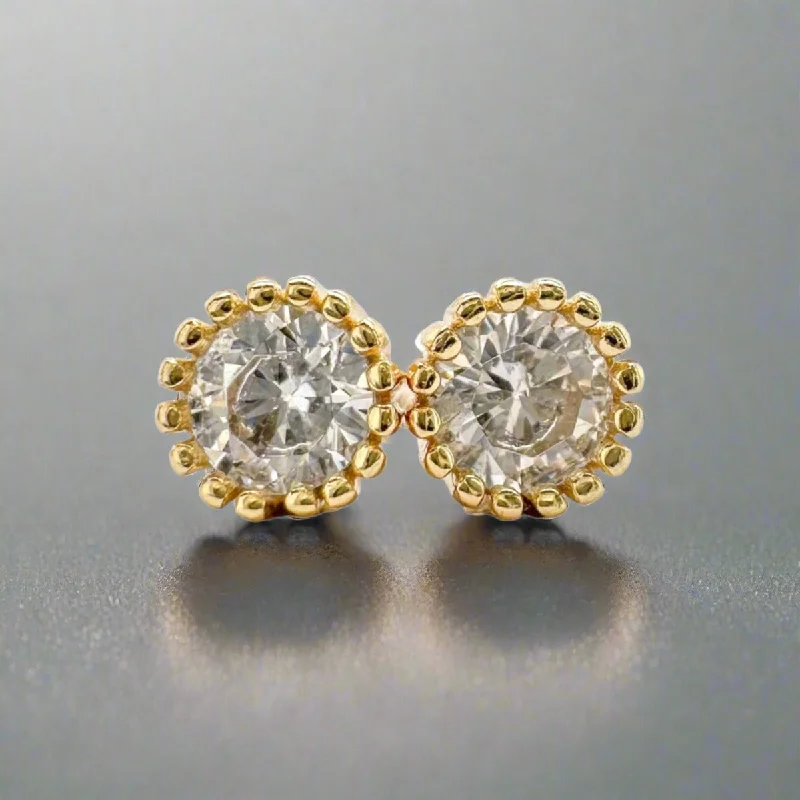 YGP Sterling 4mm CZ Stud Earrings