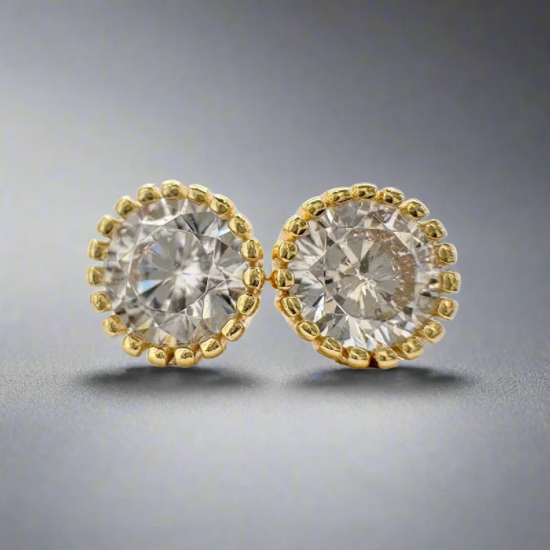 YGP Sterling 5mm CZ Stud Earrings