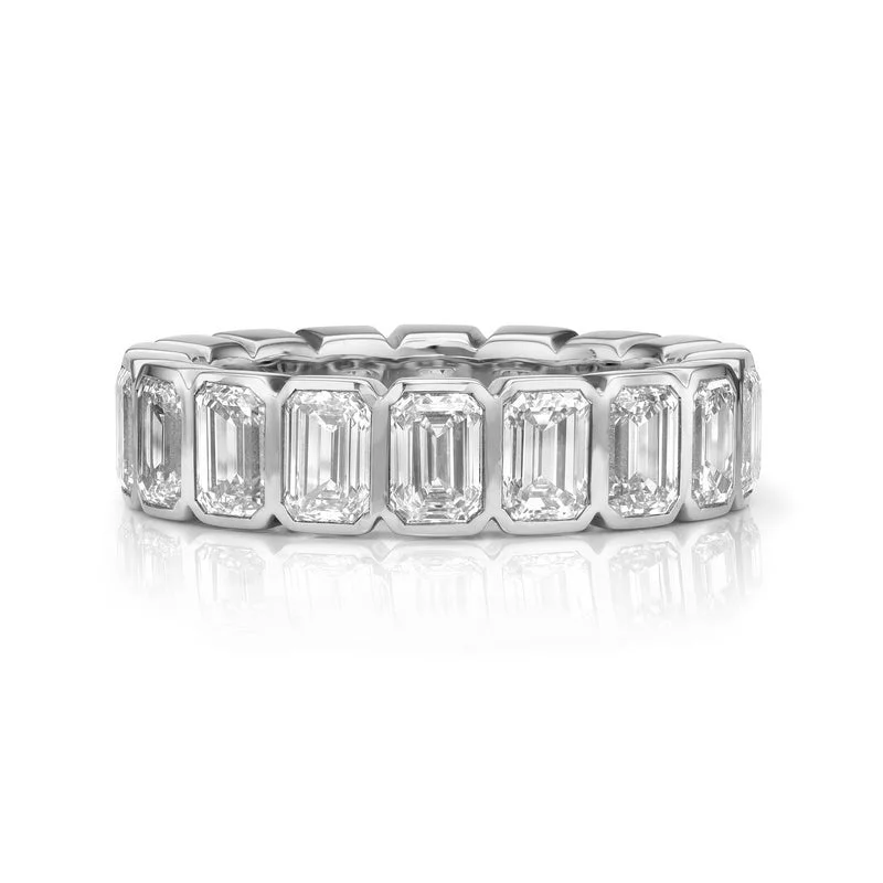 Single Stone Platinum Large Athena Band