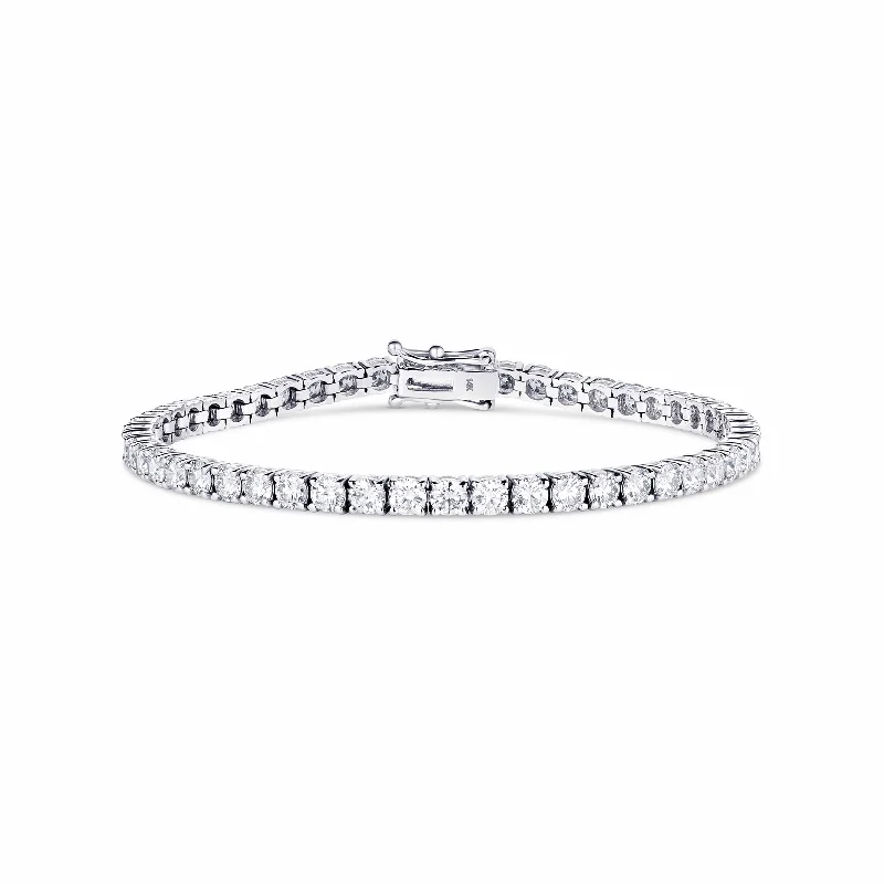 14kt White Gold 6.57ctw Diamond Tennis Bracelet