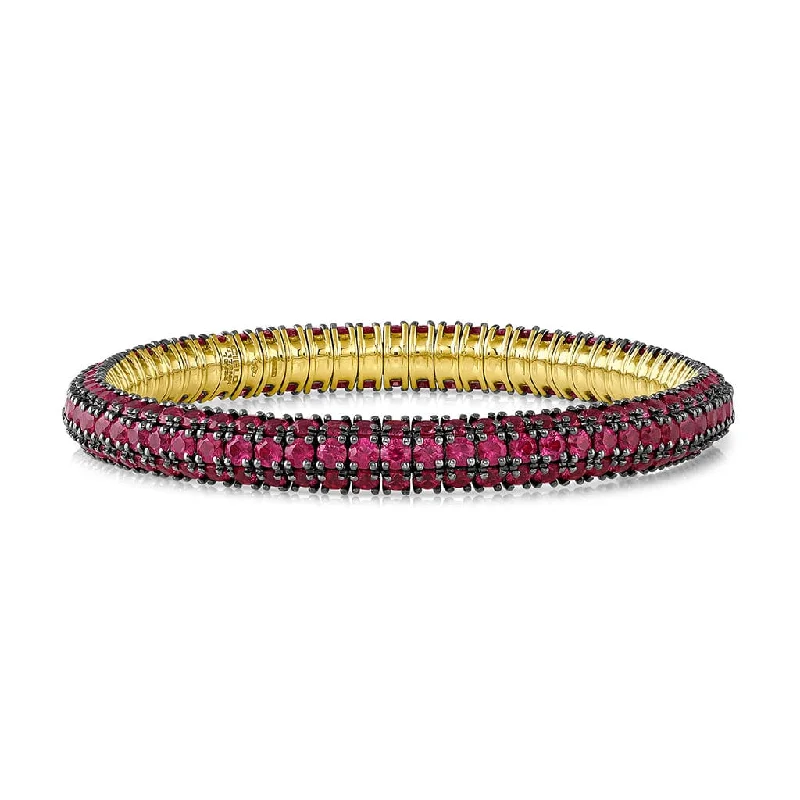 18k Rose Gold Mattia Cielo Universo Ruby Bracelet