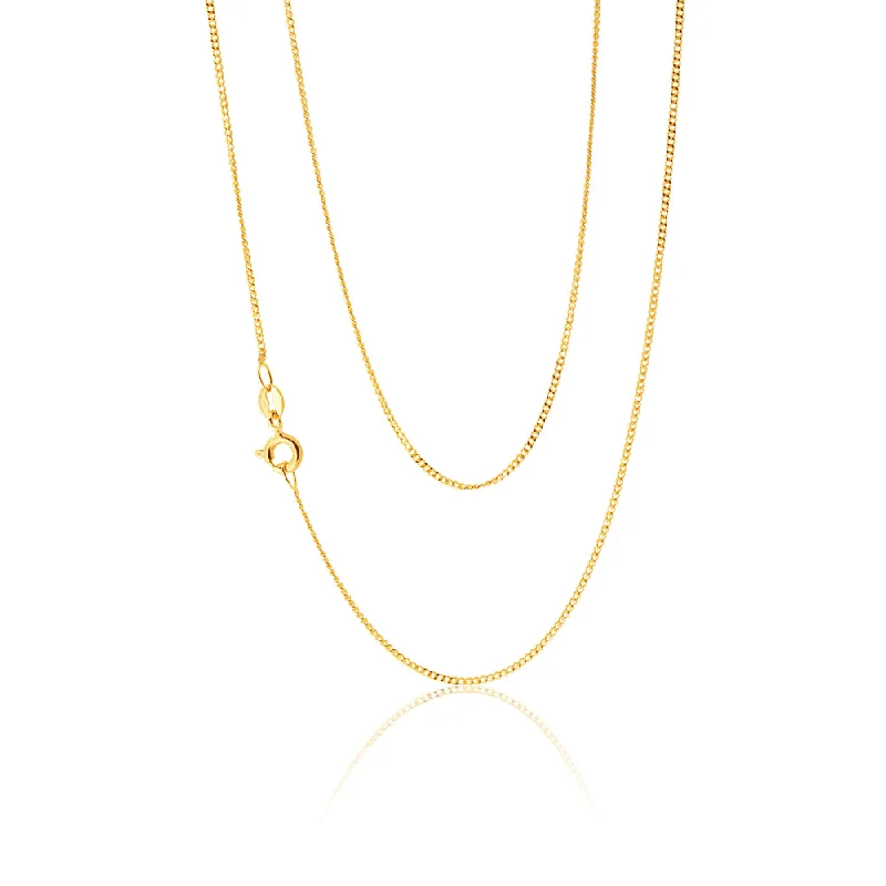 9ct Yellow Gold 31 Gauge 46cm Chain