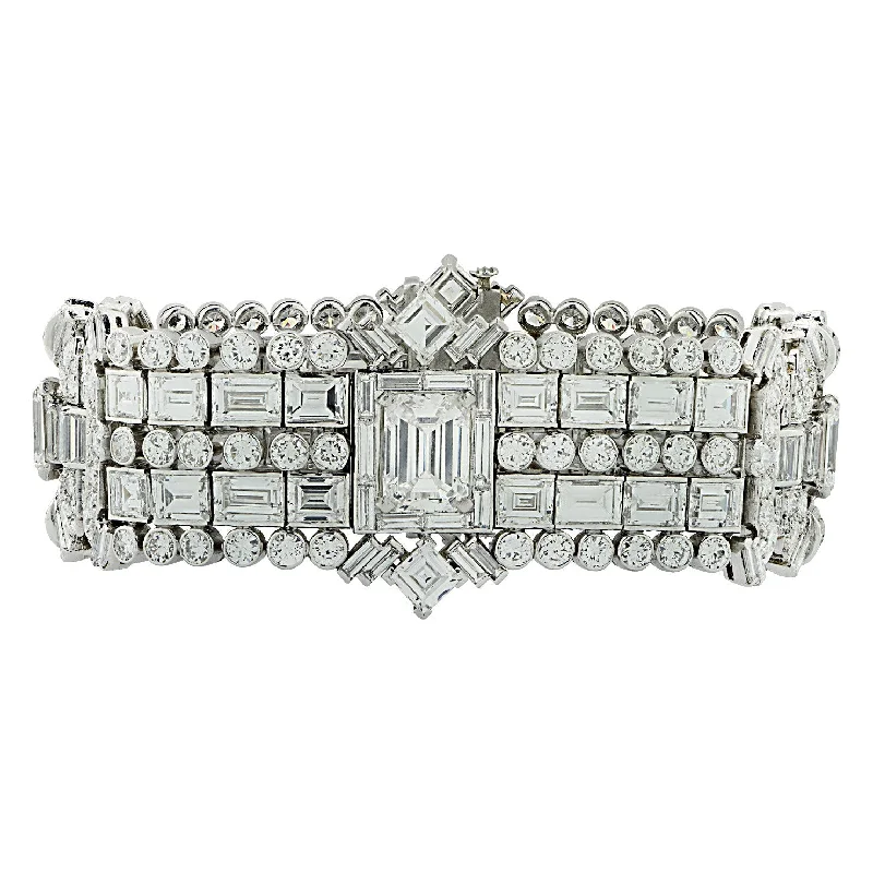 Art Deco Platinum Diamond Bracelet