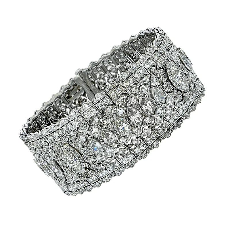 Art Deco Platinum Diamond Bracelet