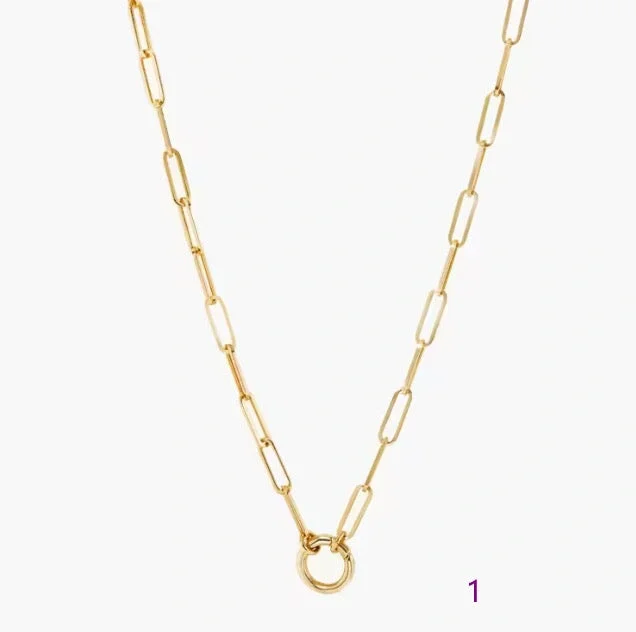 Dainty Link Pushlock Necklace