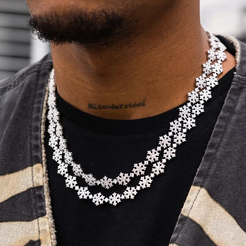 Fivio Snowflake Chain - White Gold