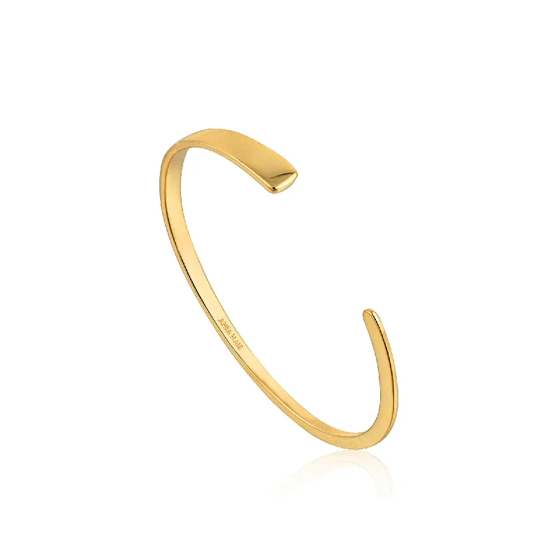 Gold Geometry Flat Cuff