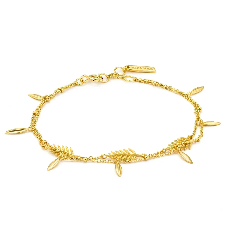 Gold Tropic Double Bracelet