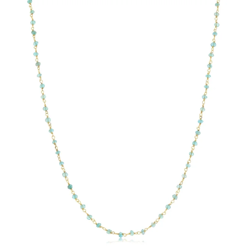 JILL DUZAN Handtied Apatite Necklace