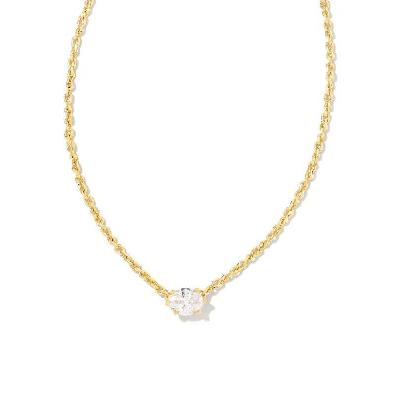 Kendra Scott Cailin Gold Crystal Pendant Necklace