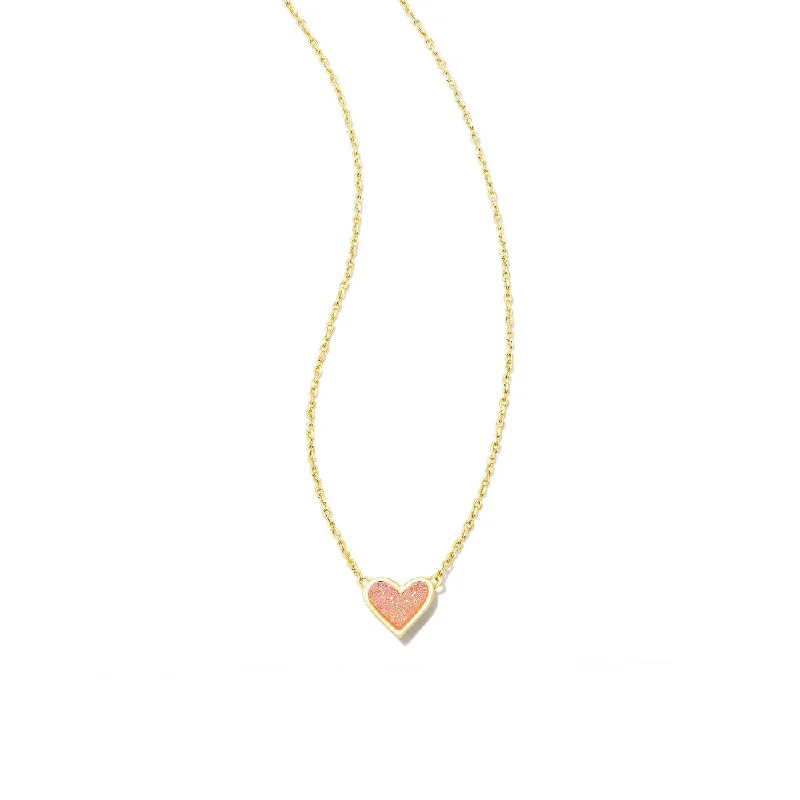 Gold Light Pink Drusy