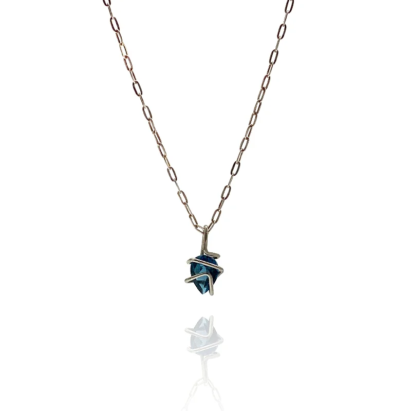 London Blue Topaz Pendant Necklace