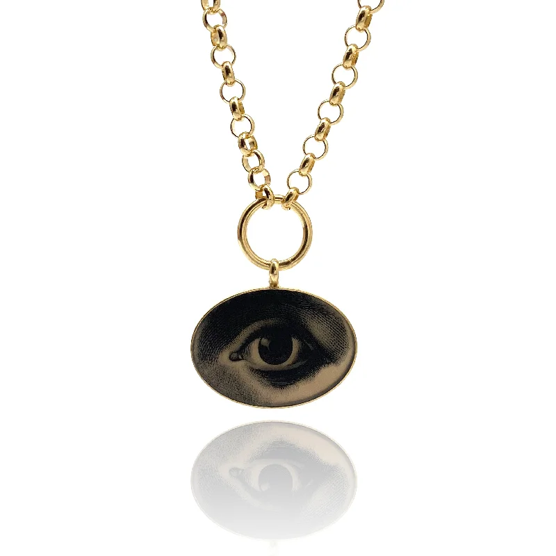 Lovers Eye Statement Necklace