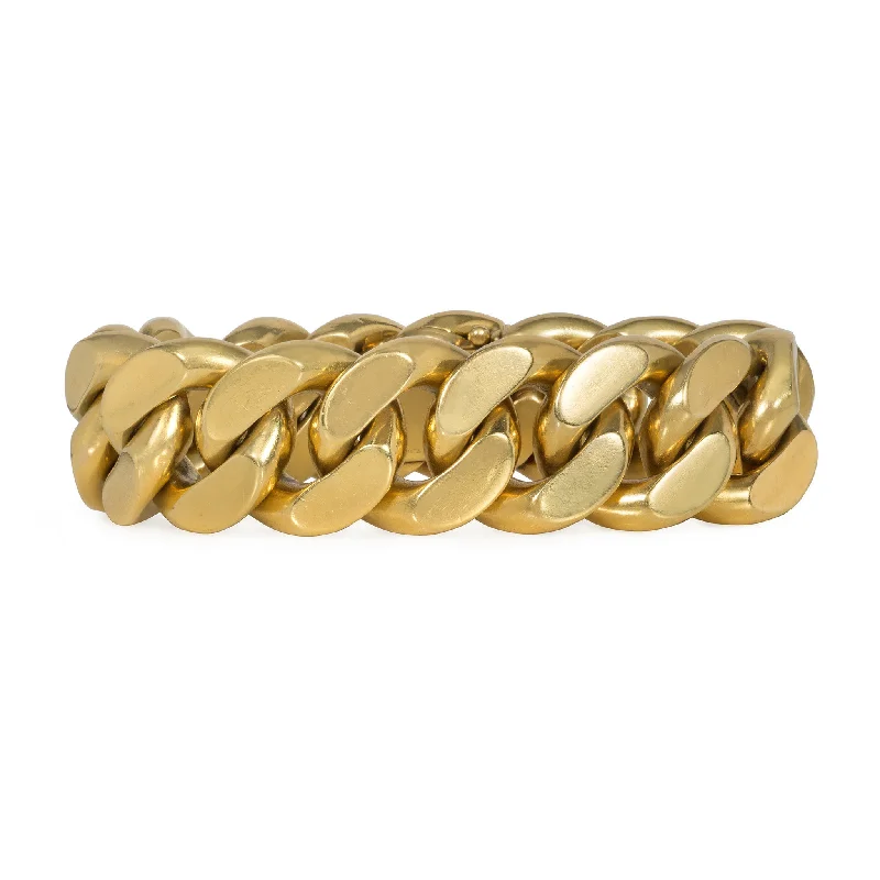 Mellerio Paris Retro 18KT Yellow Gold Curblink Bracelet