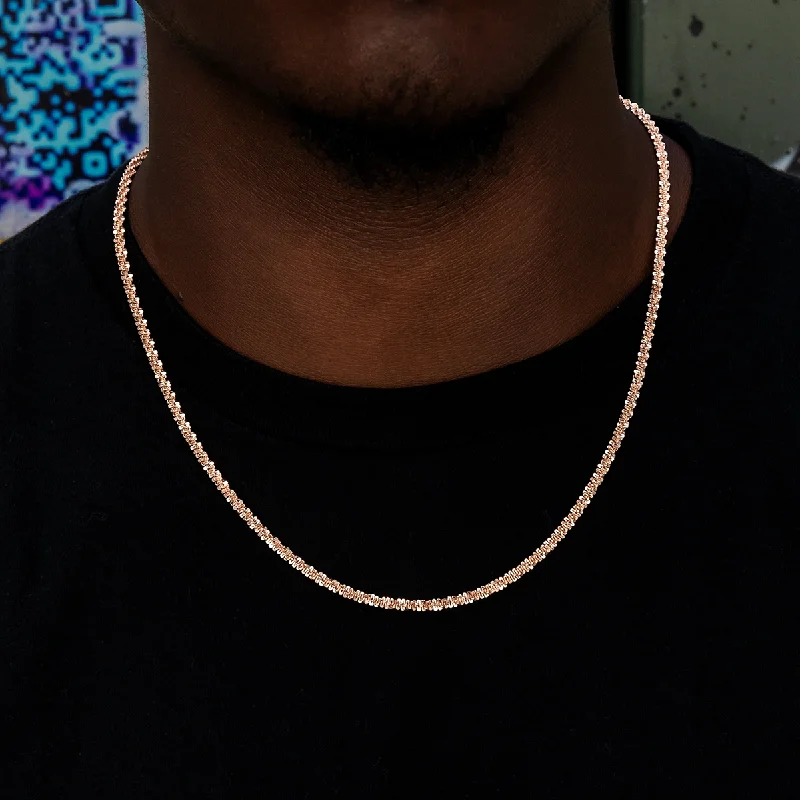 Popcorn Chain in Rose Gold- 4mm