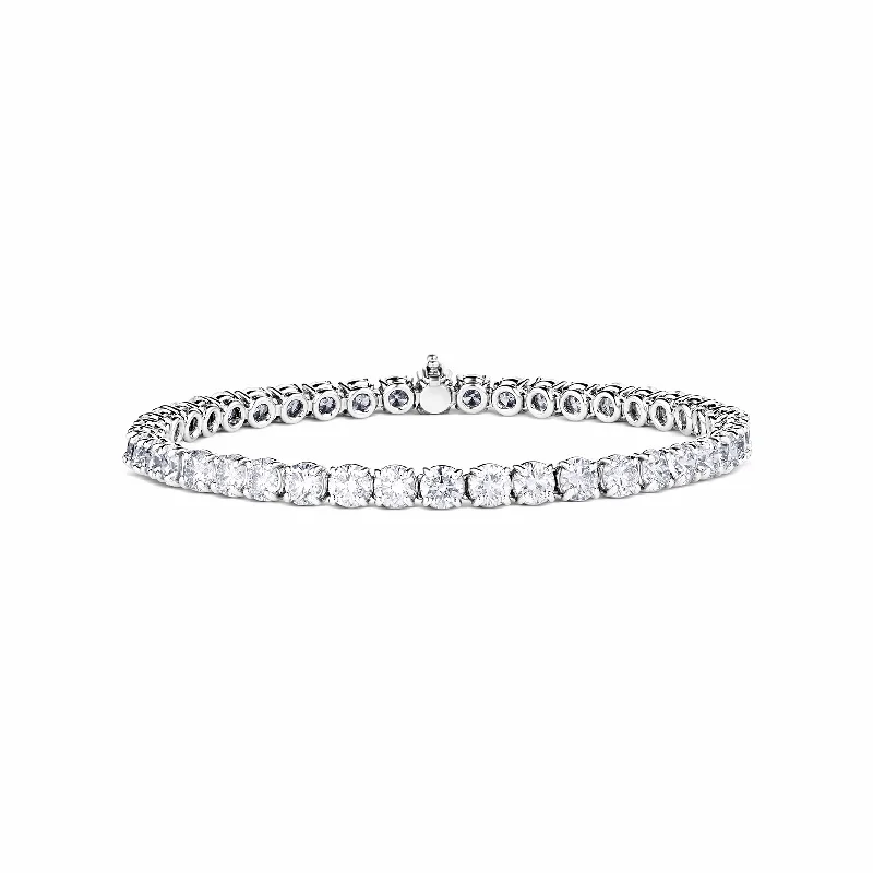 Rivière Platinum 10.33ctw Diamond Tennis Bracelet