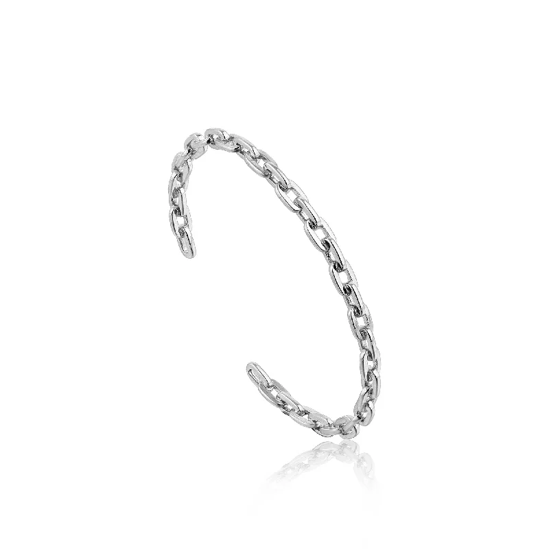 Silver Chain Cuff