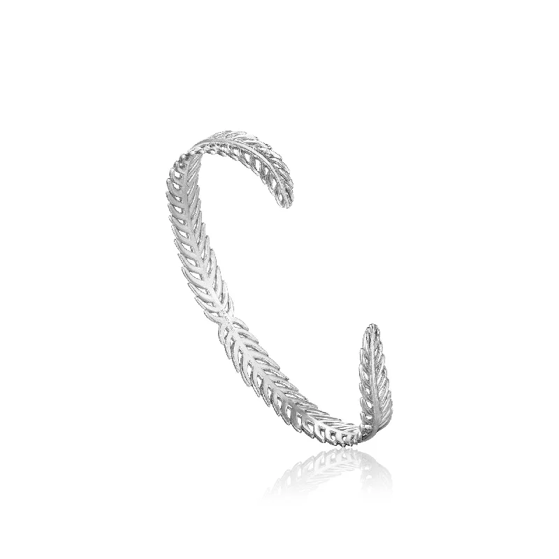 Silver Palm Cuff