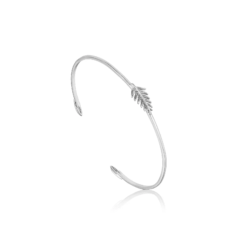 Silver Tropic Thin Cuff