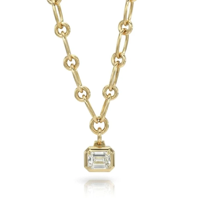 SINGLE STONE Lola Drop Diamond Necklace