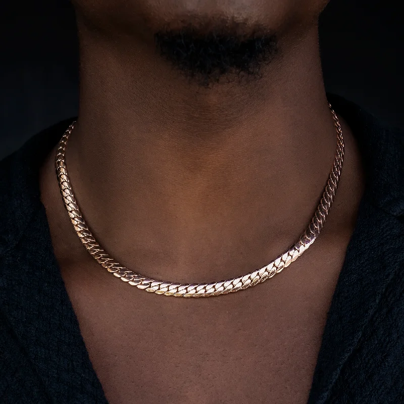 South Beach Cuban™ Chain in Rose Gold- 8mm