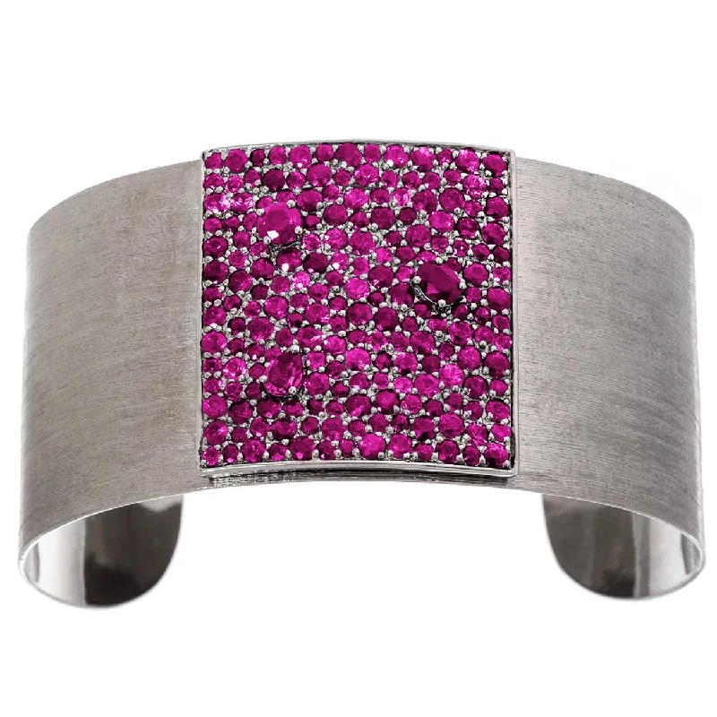 Stardust Cuff Silver Ruby