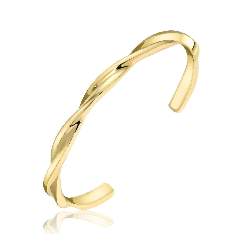 Twist of Fate Gold Cuff