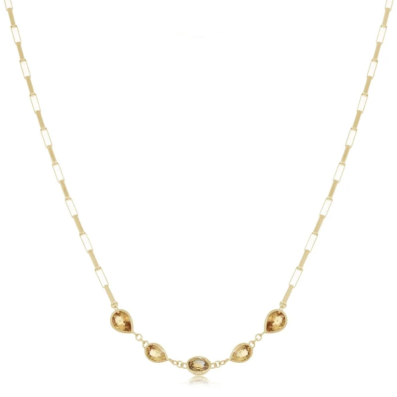 Yellow Sapphire Necklace